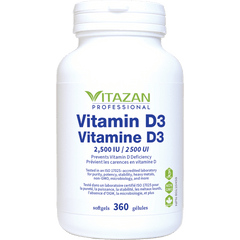 Vitamin D3 (2,500 IU · Prevents Vitamin D Deficiency)