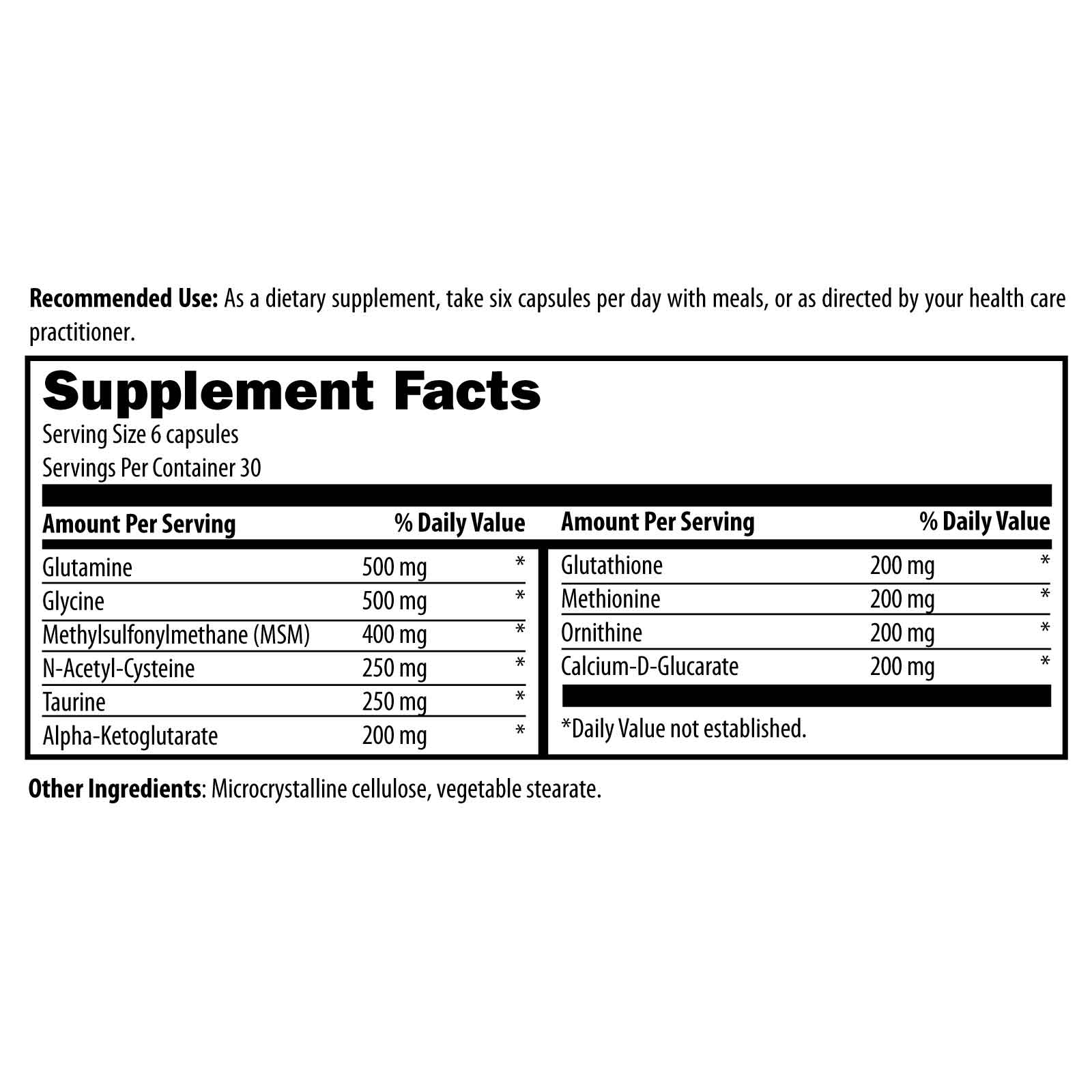 Amino Anti-Ox (* Amino-D-Tox)