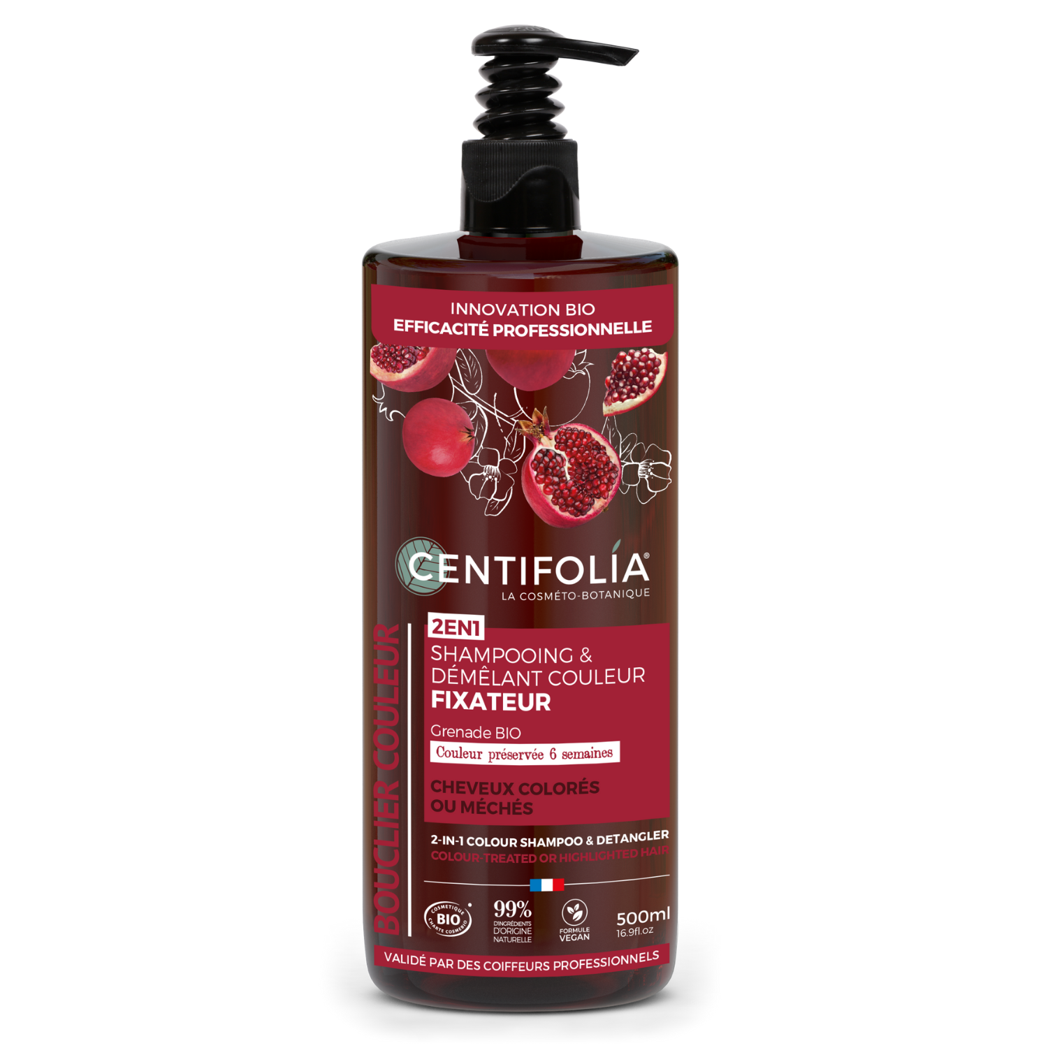 Shampooing & démêlant couleur 2-en-1 - cheveux colorés ou méchés