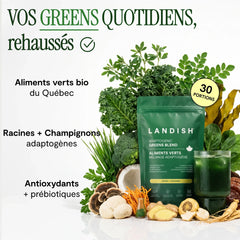 Aliments verts (Greens) mélange adaptogène