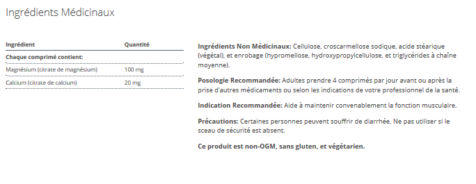 Magnesium Citrate (* Mag Citrate)
