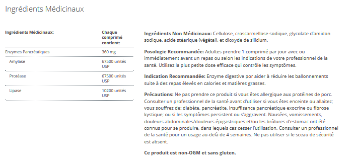 SpectraZyme(TM) Pancreatic Enzymes (* SpectraZymes PAN 9X)