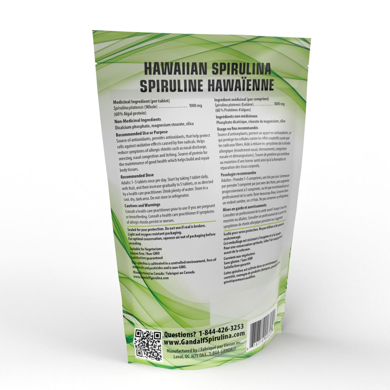 Spiruline hawaïenne 1000mg