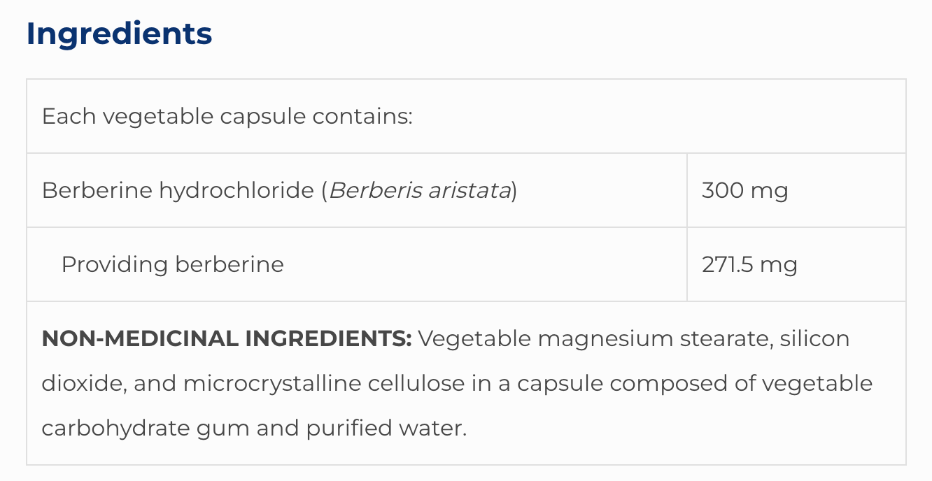 Berberine SAP