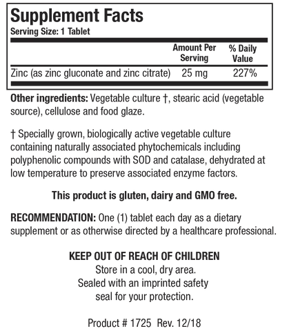 Zn-Zyme Forte (Zinc 25 mg)